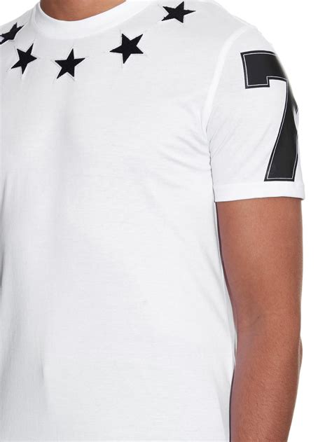 black and white givenchy star shirt|men's givenchy t shirt sale.